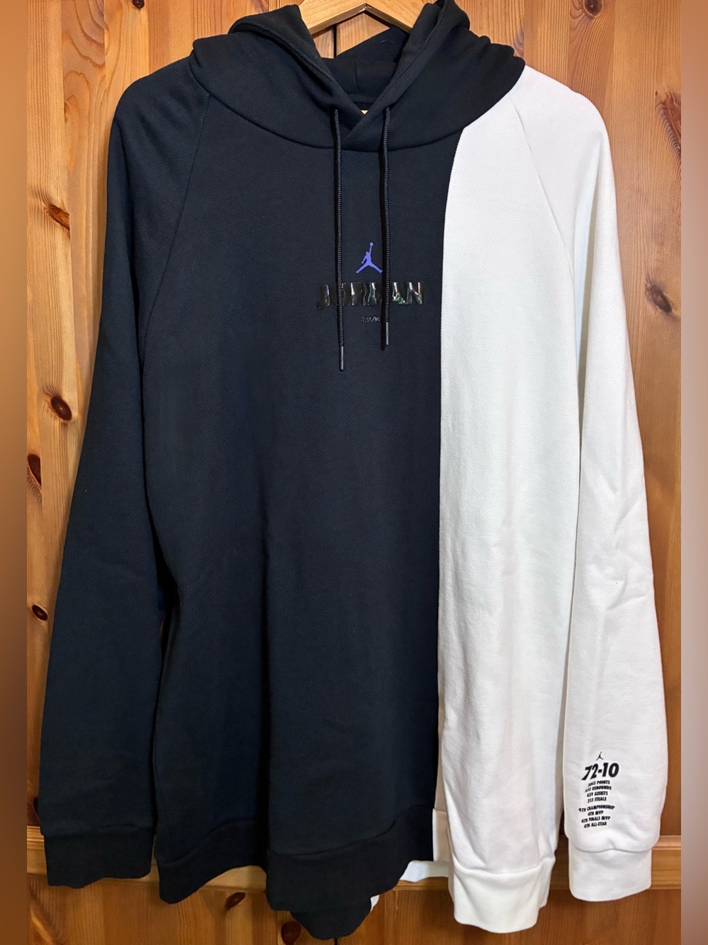 Air Jordan Legacy AJ11 Jumpman Space Jam Hoodie Deadstock Colorblock Mens XXL
